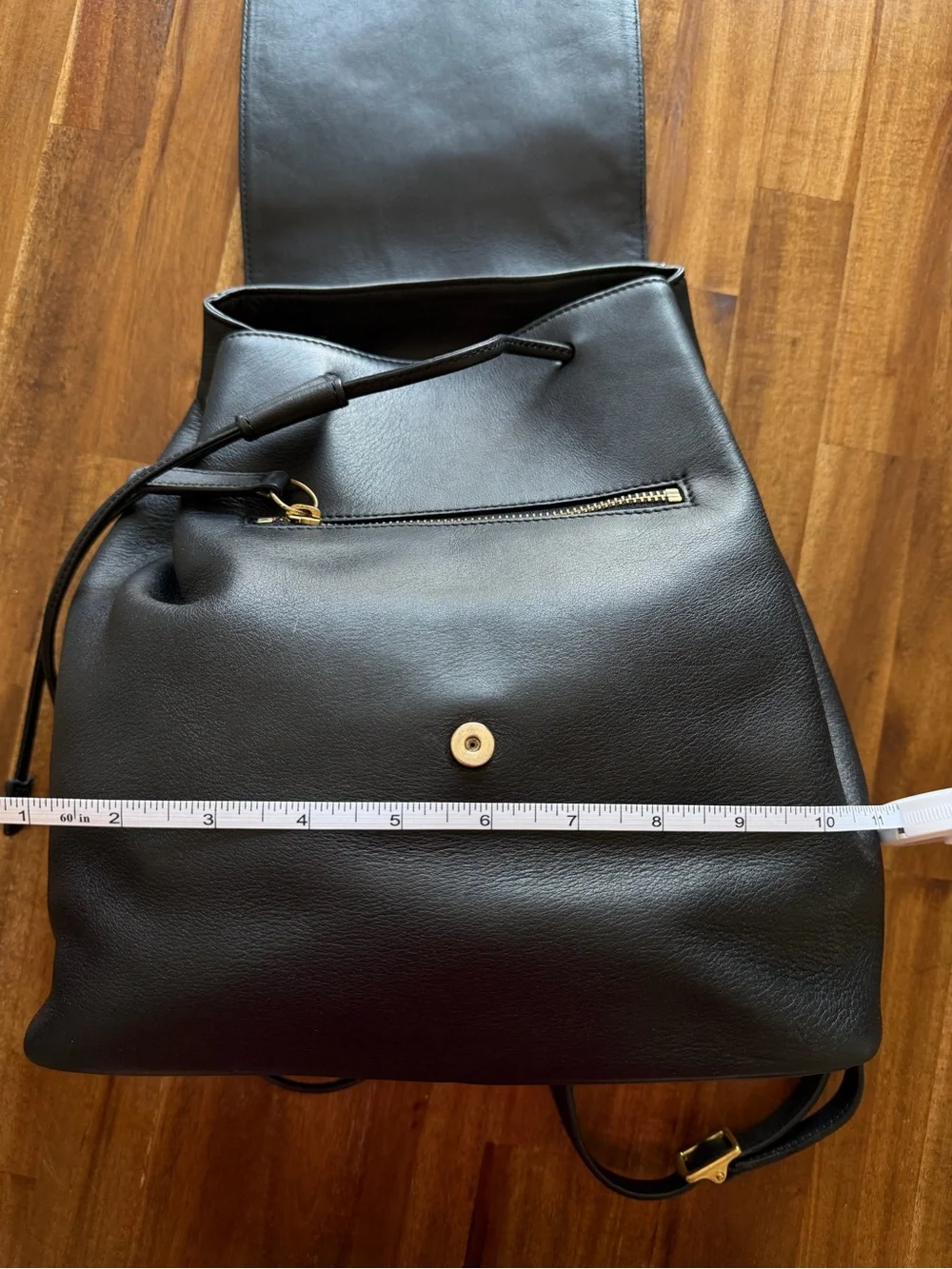 Vintage Coach Legacy West Hampton Backpack 9827 Black Leather Drawstring Y2K